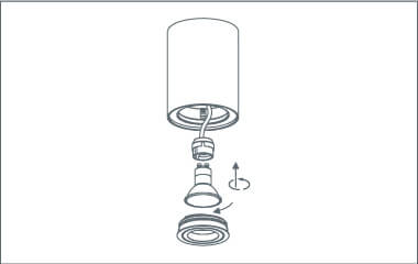 Step 5. Insert light bulb